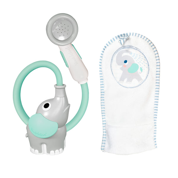 Elephant baby shower Wash & Glove Turquoise